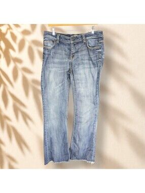 LTB Jeans Women 14 Blue Denim Light Wash Mid Rise Bootcut Pockets Stretch Casual